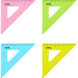 Треугольник Стамм ТК-22 7 см 90/45/45 градусов пластиковый