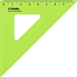 Треугольник Стамм ТК-22 7 см 90/45/45 градусов пластиковый