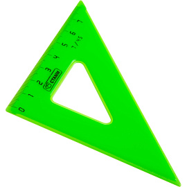 Треугольник Стамм ТК-22 7 см 90/45/45 градусов пластиковый
