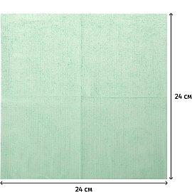 Салфетки бумажные Luscan Profi Pack 1-слойные 24х24 см зелёные (400 листов в пачке) фото Салфетки бумажные Luscan Profi Pack 1-слойные 24х24 см зелёные (400 листов в пачке)