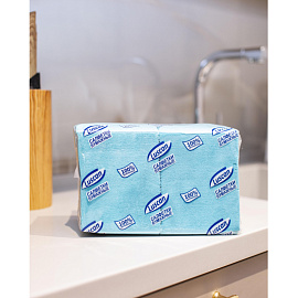 Салфетки бумажные Luscan Profi Pack 1-слойные 24х24 см голубые (400 листов в пачке) фото Салфетки бумажные Luscan Profi Pack 1-слойные 24х24 см голубые (400 листов в пачке)