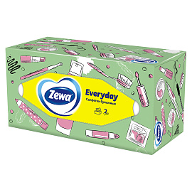 Салфетки косметические Zewa Everyday 2-слойные (250 штук в упаковке)