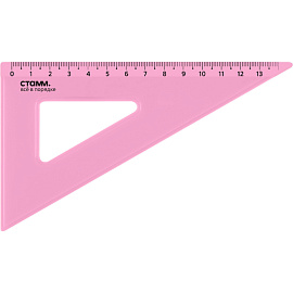 Треугольник Стамм Neon Cristal 13 см 90/60/30 градусов пластиковый