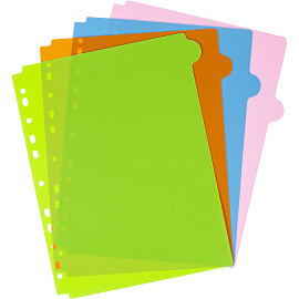 Разделитель листов пластиковый Attache Selection А4+ 12 листов по цветам (246x305 мм)