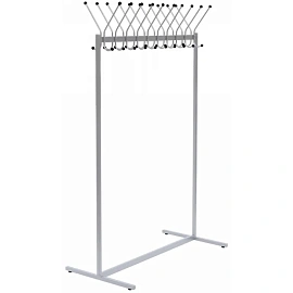 Вешалка гардеробная КР-12Л на 20 персон (металлик)