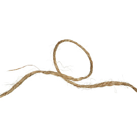 Шнур джутовый полированный плетёный (1.4 мм x 100 м)