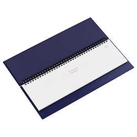 Планинг недатированный, 56л., 330*130мм, кожзам, BG "Nebraska. Blue", синий
