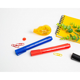 Маркер перманентный полулаковый Attache Economy красный (толщина линии 2-3 мм) круглый наконечник