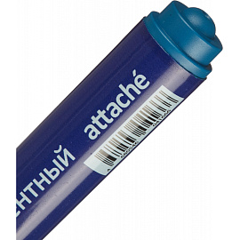 Маркер перманентный полулаковый Attache Economy синий (толщина линии 2-3 мм) круглый наконечник