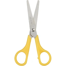 Ножницы 130 мм Attache с пластиковыми симметричными ручками желтого цвета