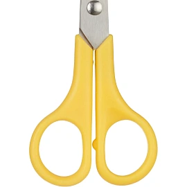 Ножницы 130 мм Attache с пластиковыми симметричными ручками желтого цвета