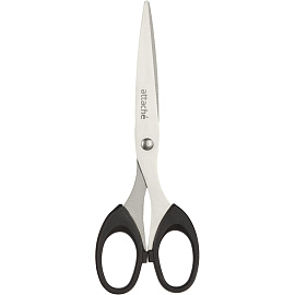 Ножницы 169 мм Attache с пластиковыми симметричными эллиптическими ручками черного цвета фото Ножницы 169 мм Attache с пластиковыми симметричными эллиптическими ручками черного цвета