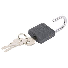 Замок навесной чугунный 25 мм "Стандарт", 2 ключа, ГРАНДМАСТЕР, 671289