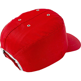 Каскетка защитная Ампаро Престиж красная (126906)