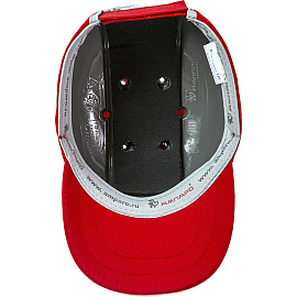 Каскетка защитная Ампаро Престиж красная (126906)