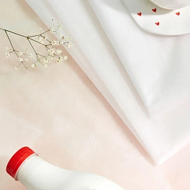 Скатерть одноразовая Luscan спанбонд 110x140 см белая