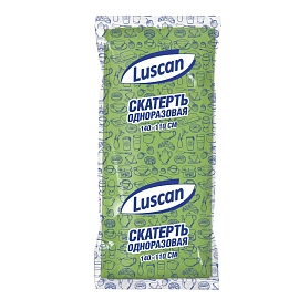 Скатерть одноразовая Luscan спанбонд 110x140 см зеленая фото Скатерть одноразовая Luscan спанбонд 110x140 см зеленая
