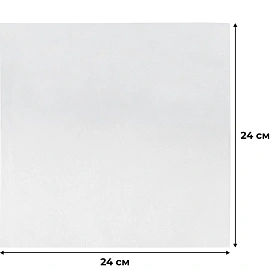 Салфетки бумажные Luscan 1-слойные 24х24 см белые (100 листов в пачке) фото Салфетки бумажные Luscan 1-слойные 24х24 см белые (100 листов в пачке)