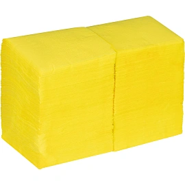 Салфетки бумажные Luscan Profi Pack 1-слойные 24х24 жёлтые (400 листов в пачке)