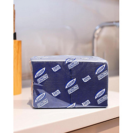 Салфетки бумажные Luscan Profi Pack 1-слойные 24х24 синие (400 листов в пачке) фото Салфетки бумажные Luscan Profi Pack 1-слойные 24х24 синие (400 листов в пачке)