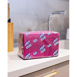 Салфетки бумажные Luscan Profi Pack 1-слойные 24х24 бордовые (400 листов в пачке) фото Салфетки бумажные Luscan Profi Pack 1-слойные 24х24 бордовые (400 листов в пачке)