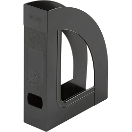 Лоток вертикальный для бумаг 70 мм Attache Economy Респект пластиковый черный фото Лоток вертикальный для бумаг 70 мм Attache Economy Респект пластиковый черный