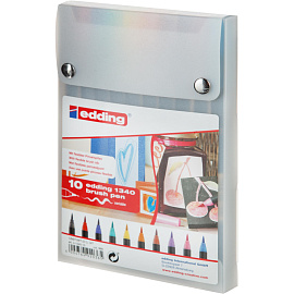 Ручка-кисть для каллиграфии Edding 1340 10 цветов (толщина линии 1-5 мм)