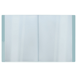 Папка с 30 вкладышами СТАММ "Акцент" А4, 17мм, 800мкм, пластик, эвкалиптовая