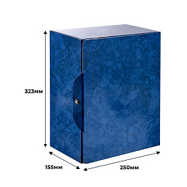 Короб архивный картон Attache на кнопке 250x150x323 мм синий до 1500 листов