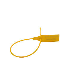 Пломба пластиковая номерная 235 мм желтая (500 штук в упаковке)