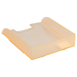 Лоток для бумаг горизонтальный СТАММ "Вега", тонированный неоновый оранжевый