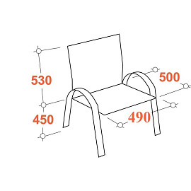 Конференц-кресло Easy Chair 806 VPU черное (экокожа, металл хромированный)