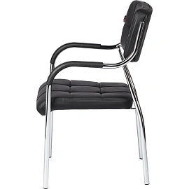 Стул офисный Easy Chair 805VP чёрный (экокожа, металл хромированный)