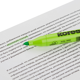 Текстовыделитель Kores зеленый (толщина линии 1-5 мм)
