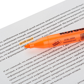 Текстовыделитель Kores оранжевый (толщина линии 1-5 мм, 36004)