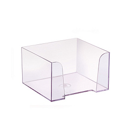 Бокс для бумаги Стамм прозрачный 90х90х50 мм