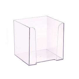 Бокс для бумаги Стамм прозрачный 90х90х90 мм