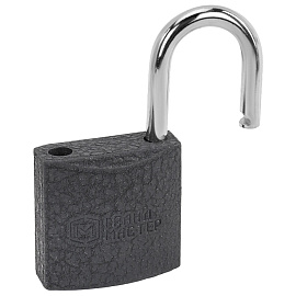 Замок навесной чугунный 25 мм "Стандарт", 2 ключа, ГРАНДМАСТЕР, 671289