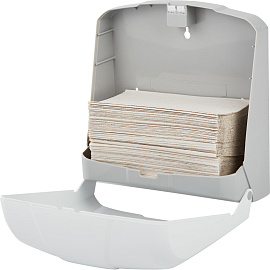 Диспенсер для листовых полотенец Luscan Professional 479407 пластиковый белый