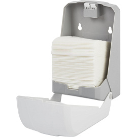 Диспенсер для листовой туалетной бумаги Luscan Professional пластиковый белый