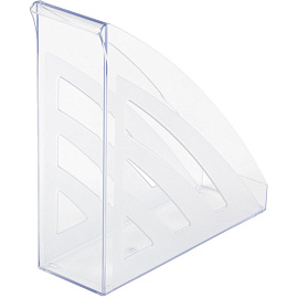 Лоток вертикальный для бумаг 90 мм Attache City пластиковый прозрачный