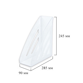 Лоток вертикальный для бумаг 90 мм Attache City пластиковый прозрачный