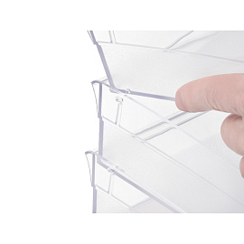 Лоток горизонтальный для бумаг Attache City пластиковый прозрачный