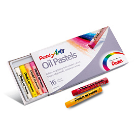 Пастель масляная Pentel Arts круглая 16 цветов