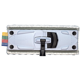 Насадка МОП для швабры-флаундера (плоской) Vileda Professional МикроЛайт УльтраСпид Мини полиэстер/абразив 34x15 см белая/серая