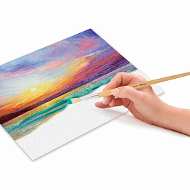 Кисть BRAUBERG, щетина, круглая, № 7, 200198