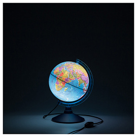 Глобус политический Globen, 21см, с подсветкой на круглой подставке