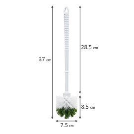 Ершик для унитаза без подставки, пластик, бело-зеленый, ЛЮБАША, 603628
