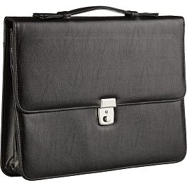 Портфель Алекс Вектор плюс черный из искусственной кожи