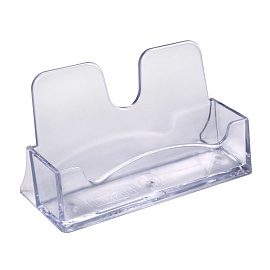 Подставка настольная для визиток 100x55 мм односторонняя Стамм фото Подставка настольная для визиток 100x55 мм односторонняя Стамм